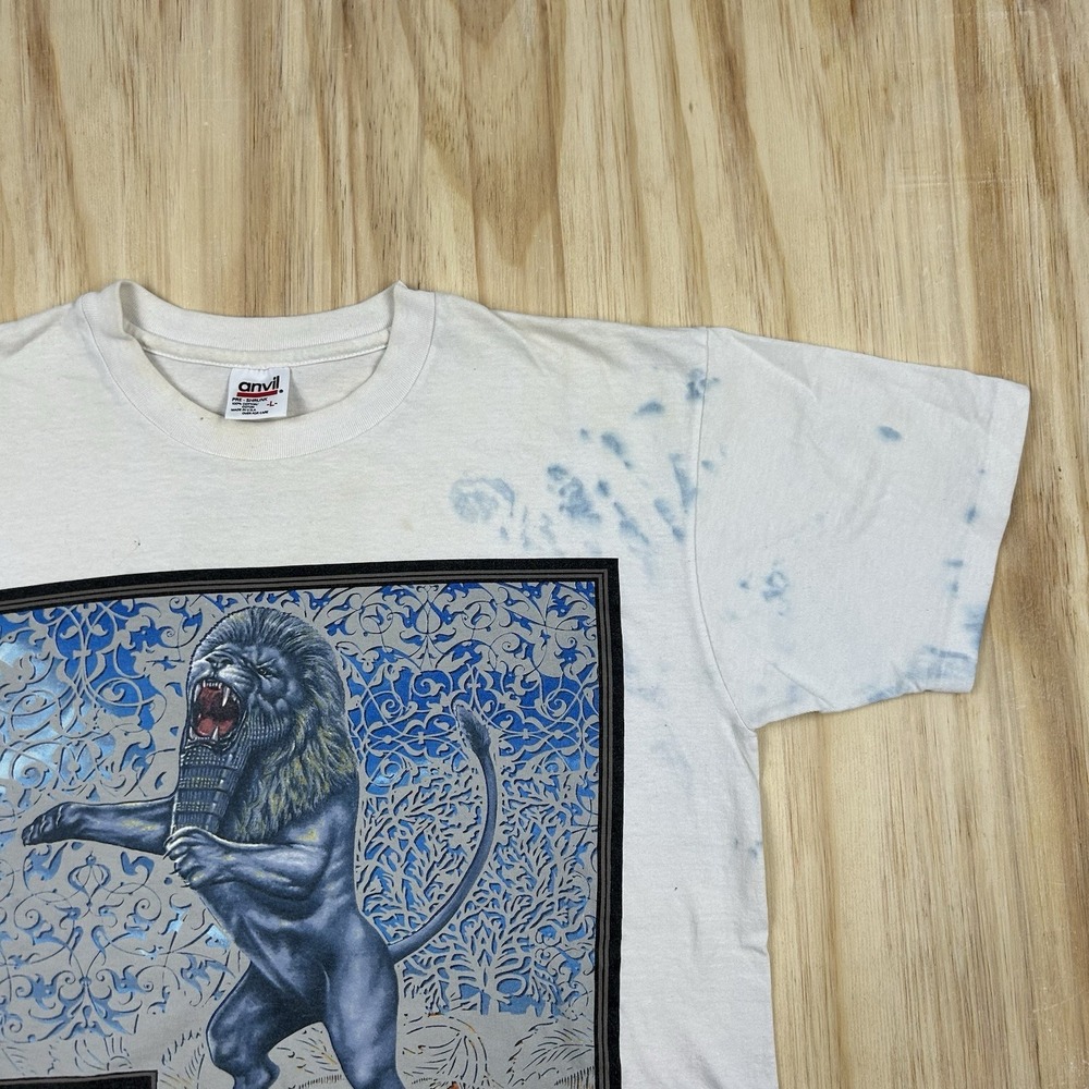 Vintage 90s Rolling Stones Bridges to Babylon Tour T-Shirt Size L Single Stitch - Picture 3 of 12